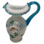 Fenton Style Swirl Glass Pitcher