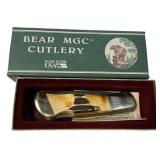 Bear MGC 561SD 3 1/2" Stag LKBK Folding Knife