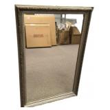 50"h., 33"w Framed rectangular wall mirror