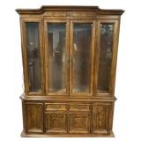 Traditional Wood & Burl China Cabinet