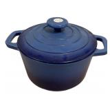 Blue Enameled Cast Iron Dutch Oven