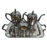 Silver Plated Tea & Coffee Service Set