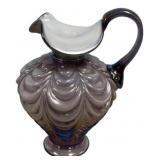 Fenton Iridescent Glass Pitcher Drape