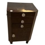 Vintage Wood Cabinet w/ Glass Knobs