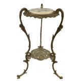 Brass & Marble Victorian Plant Stand