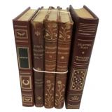 Leather Bound Book Collection Lot of 4