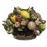 Italian Ceramic Fruit & Vegetable Basket