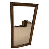 Wood Framed Rectangular Wall Mirror