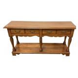 Colonial Style Wood Console Table