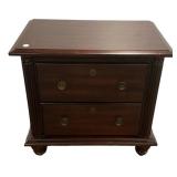 Mahogany Two-Drawer Nightstand