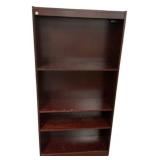 Dark Particle Cherry 4-Shelf Bookcase