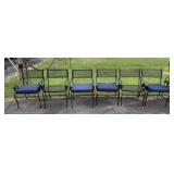 6 Wrought Iron Patio Chairs