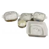 Corning Ware Casserole Dish Lot 6 Pcs