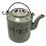 Chinese Calligraphy Ceramic Teapot