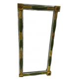 PUT OLD PHOTO, ITS A MIRROR Painted Wood Faux Bamb