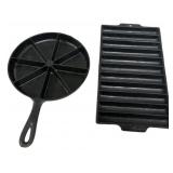Cast Iron Cornbread Pan Pair