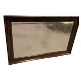 36"h., 55"w Rectangle Wood Mirror