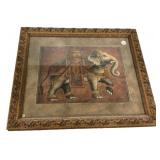 Framed Indian Elephant Print