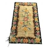 Antique Floral Hooked Rug