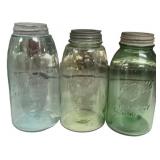 Vintage Ball Mason Jars Lot of 3