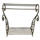 Wrought Iron Scroll Quilt/Towel Rack