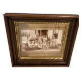 Antique Framed Photo Girard Illinois