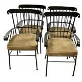 Set of 6 Iron Windsor-Style Armchairs