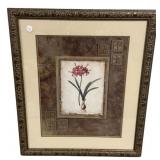 Framed Botanical Amaryllis Print