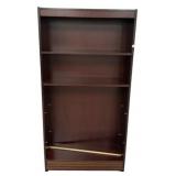 Dark Particle Cherry Finish Tall Bookcase