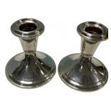 Pair Sterling Silver Candlesticks