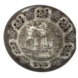 Brown Transferware Hunt Scene Bowl