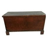 Antique Painted Wood Blanket Chest