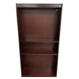 Dark Particle Cherry 3-Shelf Bookcase