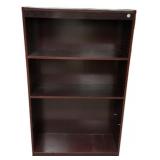 Dark Particle Cherry 4-Shelf Bookcase