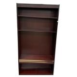 Dark Particle Cherry 4-Shelf Bookcase