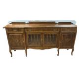 French Provincial Walnut Sideboard 43"h., 88"w.,