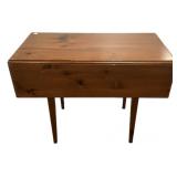 Pine Drop-Leaf Table Tapered Legs