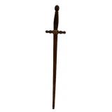 Antique Iron Sword with Brass Guard