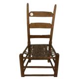 Antique Shaker-Style Ladderback Chair