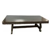 Spanish Renaissance style trestle dining table  29