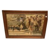 "Good-Bye My Lads" Framed Print