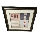 Framed Abstract Geometric Art Print