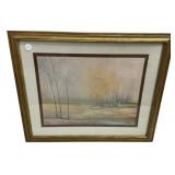 Framed Autumn Landscape Print