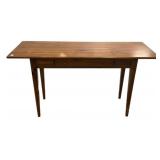Pine Console Table with Two Drawers