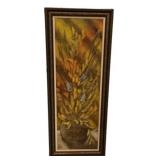 Vintage Tall Oil Painting Signed