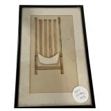 This Framed Artwork of a Chair