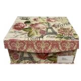Paris-Themed Decorative Storage Box