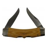 Case Texas Longhorn 2 Blade Folding Knife, 4 1/2"