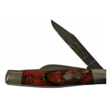 1989 Figthn Rooster What Goes Around Folding Knife