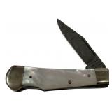 Weidmannsheil Damascus MOP Folding Knife